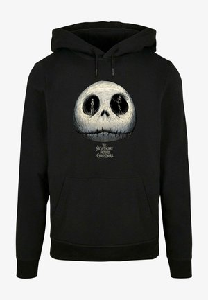 ABSOLUTE CULT, THE NIGHTMARE BEFORE CHRISTMAS - JACKS EYES - Mikina s kapucí - black
