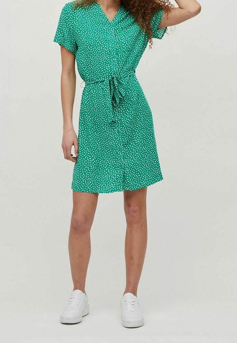 VILA Shirt dress - mottled green - (Pre-owned) - Zalando.ie VILA Shirt dress - mottled green - (Pre-owned) - Zalando.ie