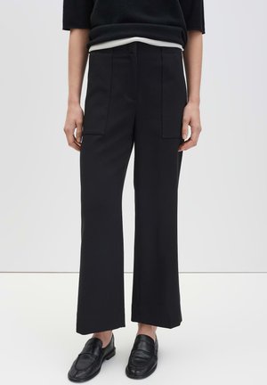 MID RISE RELAXED - Stoffhose - black