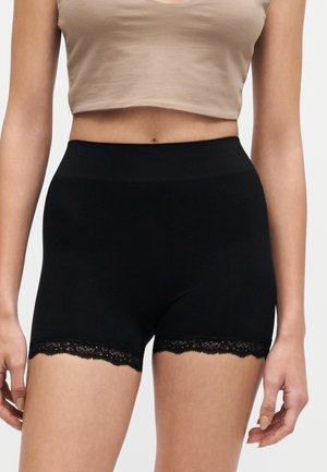 ONLY, ONLVICKY 2 PACK - Shorty - black / black coffee