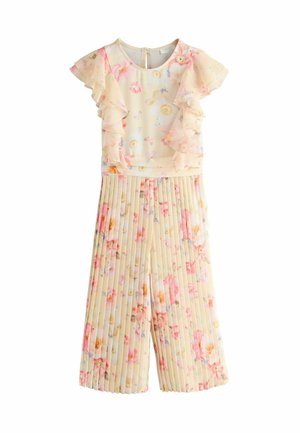 REGULAR FIT - SHORT SLEEVE PLEATED RUFFLE - Salopetă - yellow floral