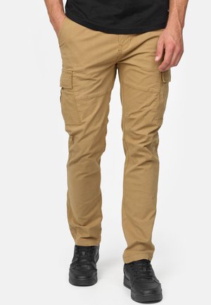 Pantalon cargo - camel