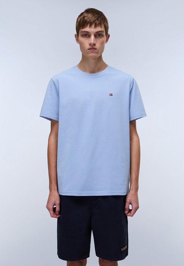 SALIS - Basic T-shirt - soft chambray