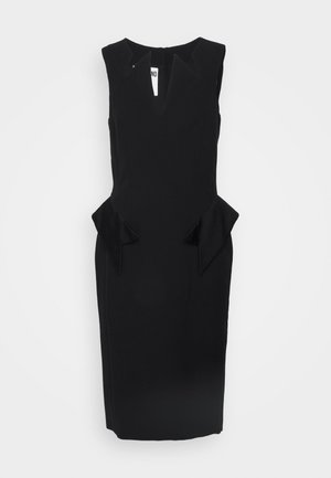 Robe Fourreau Moschino Noire – Col V, Sans Manches, Taille 44 – Occasion En Super état