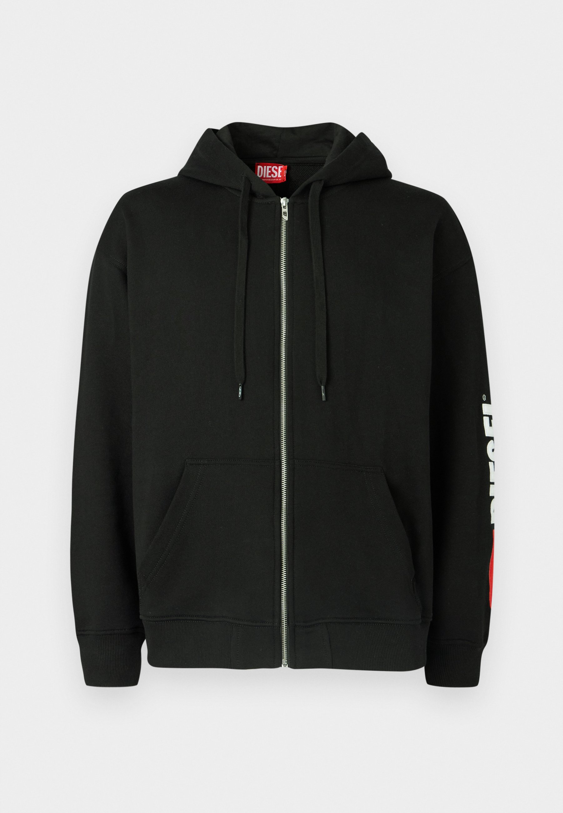 Diesel ZIP HOOD - Zip-up sweatshirt - black - Zalando