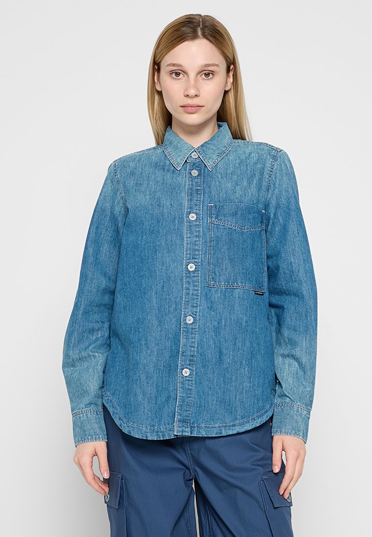 G-Star Overhemdblouse blauw G-Star Overhemdblouse blauw