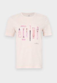 ONLSONYA SLIT - Apdrukāts T-krekls - mauve chalk