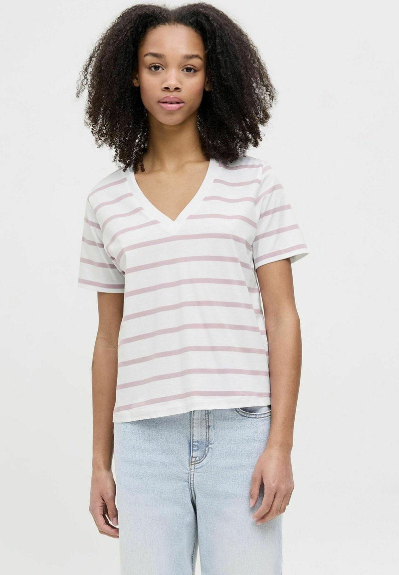 JJXX Camiseta estampada - bright white