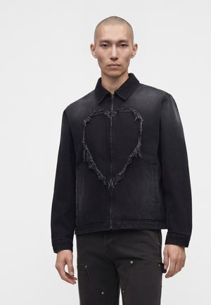 Carne Bollente, BAD BOY BIG HEART UNISEX - Teksajakk - black