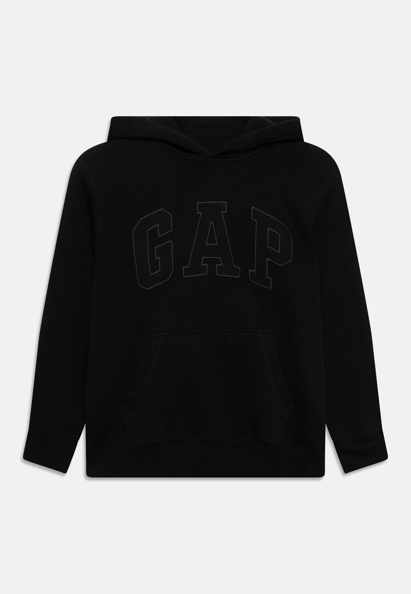 GAP TONAL LOGO BOYS - Pulover s kapuco - true black
