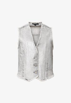 AllSaints, ANDREA - Veste sans manches - metallic silver