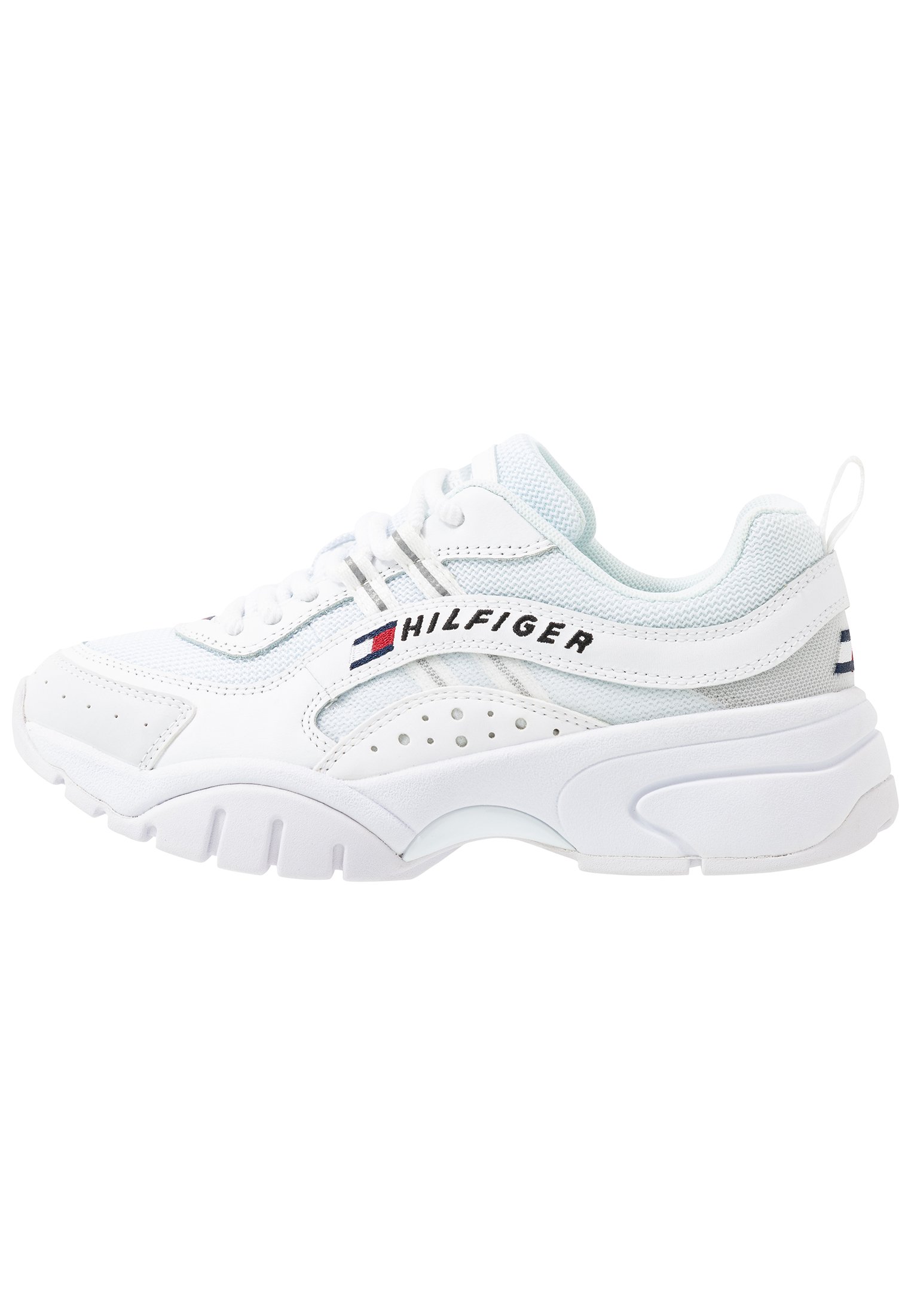 tommy hilfiger white heritage runner trainers