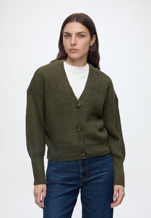 Vero Moda, VMLEA V NECK CARDIGAN - Gilet - forest night