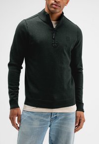 Butcher of Blue CLIFDEN HALF ZIP - Strickpullover - conda green