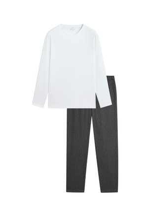 STRIPED WITH LONG SLEEVE SET - Pyjama - grey