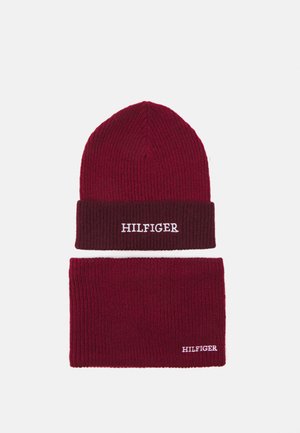 MONOTYPE GIFTPACK BEANIE SNOOD UNISEX SET - Šal - rouge