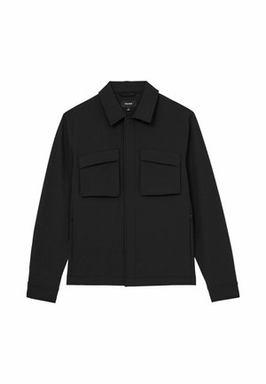 Reiss, REGULAR FIT - DIVIDE TECHNICAL TWIN-POCKET OVERSHIRT - Summer jacket - black