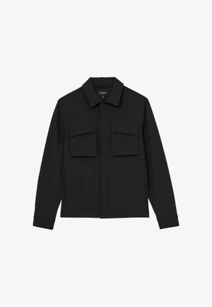 Reiss, REGULAR FIT - DIVIDE TECHNICAL TWIN-POCKET OVERSHIRT - Summer jacket - black