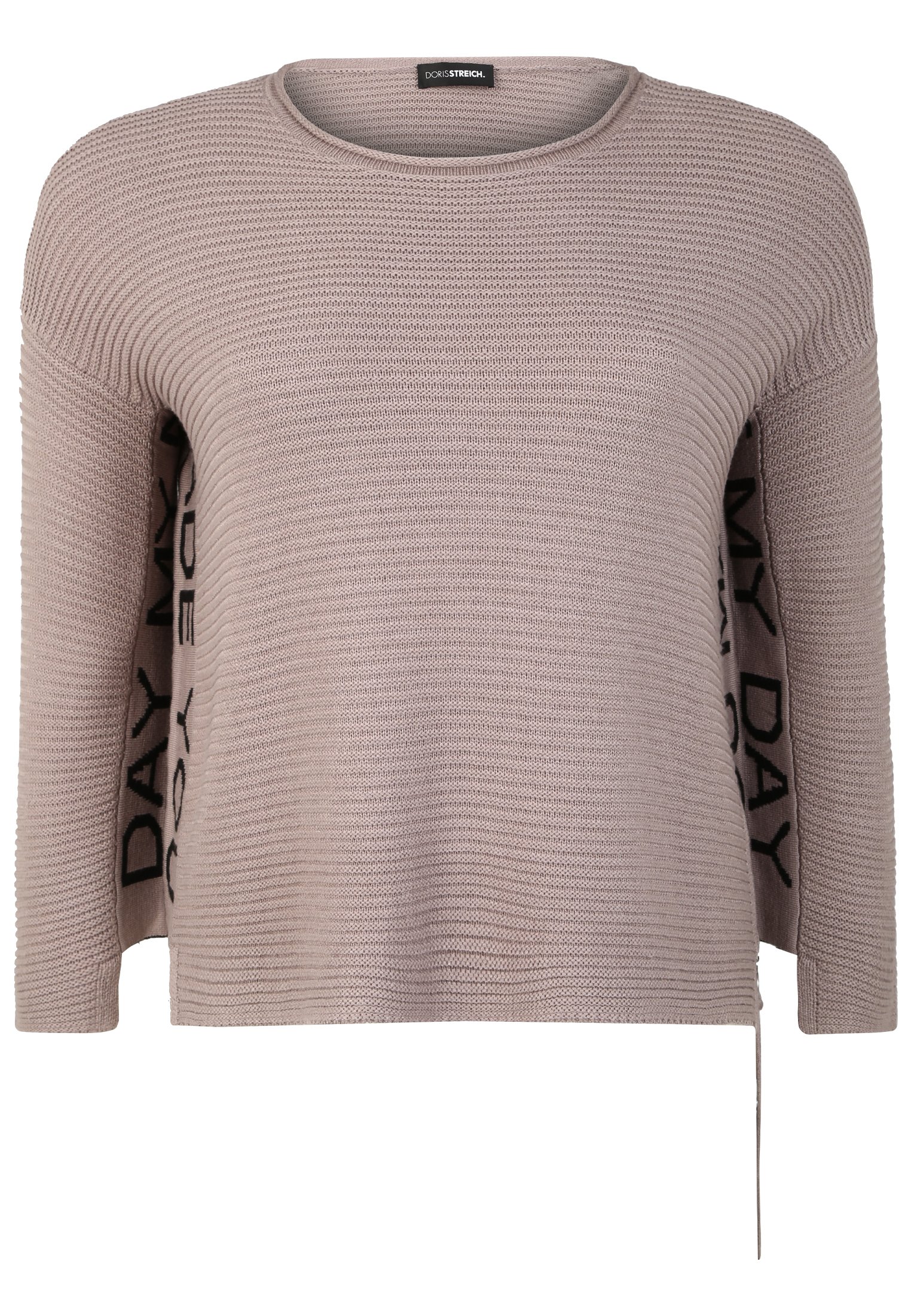DORIS STREICH MIT ZIPPER Sweater stein Zalando.nl DORIS STREICH Trui stein Zalando.nl