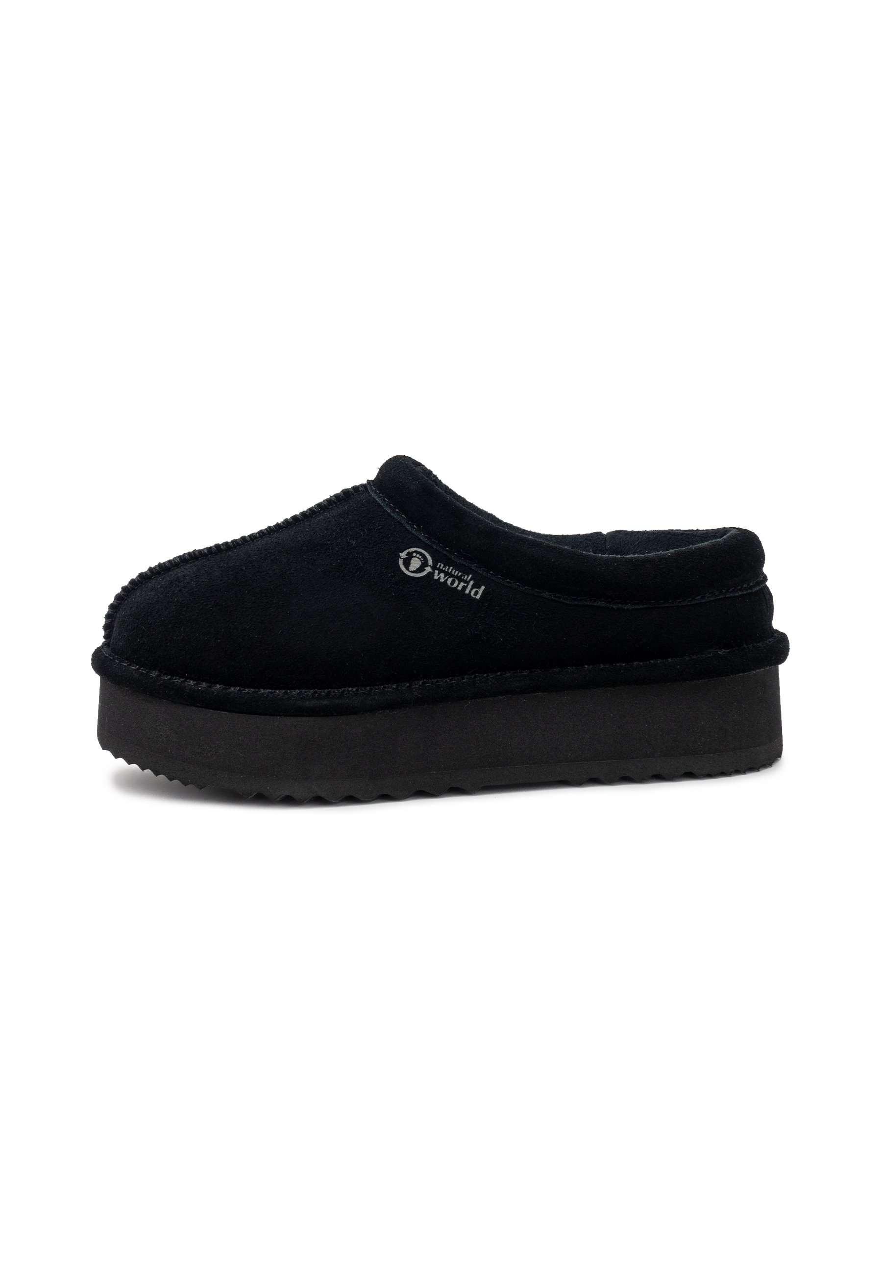 Natural World Heeled mules noir/black