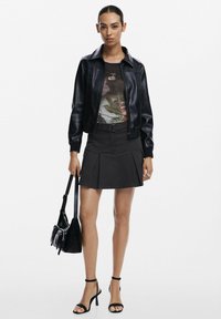 Desigual BIKER - Imiteret læderjakke - black