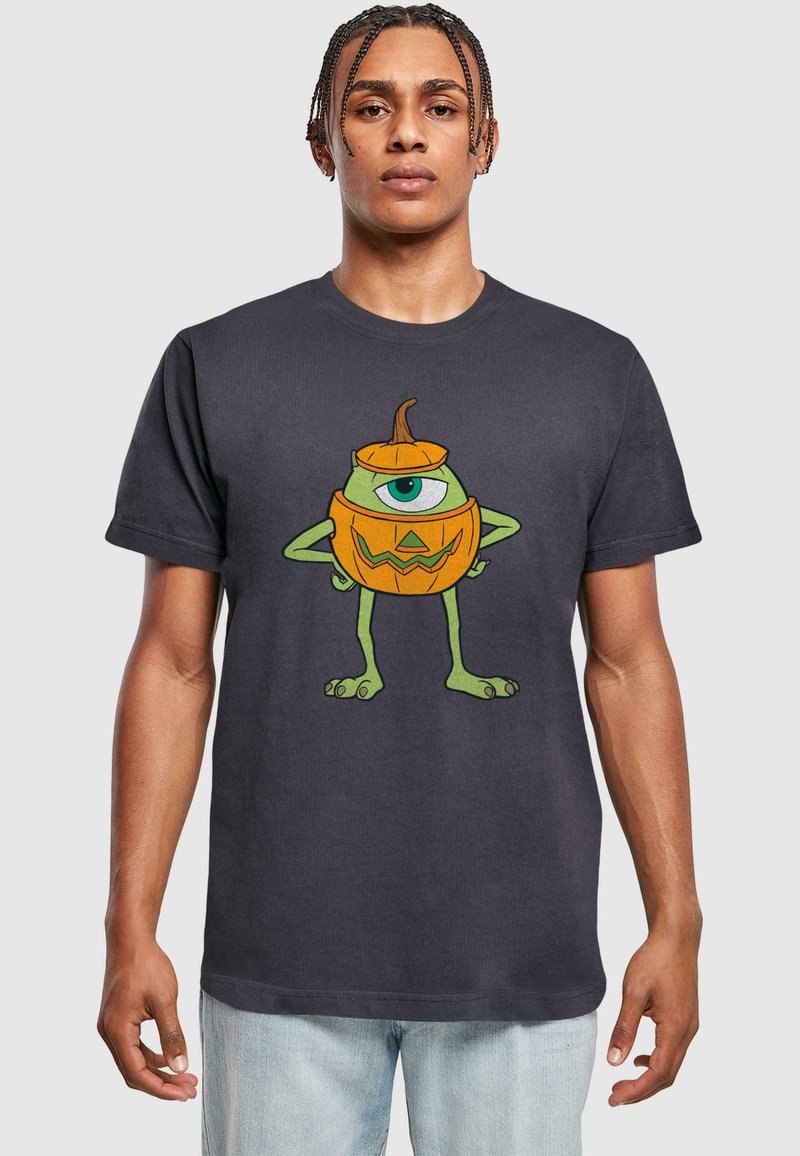 ABSOLUTE CULT MONSTERS INC - MIKE HALLOWEEN PUMPKIN - T-shirts print - navy
