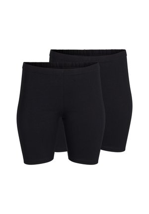 Zizzi FLASH – 2ER-PACK  - Legíny – nohavice - black   black