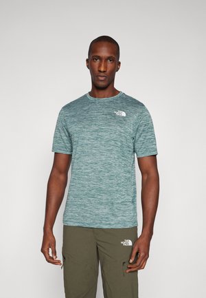 RAGER TEE - Sports T-shirt - deep nori/light heather