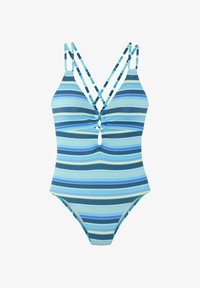 Unausgewählt, türkis geringelt