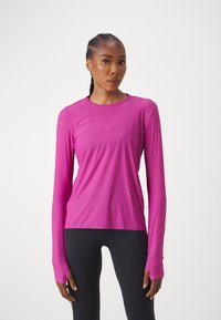 HOKA AIROLITE RUN LONG SLEEVE - Ilgarankovis viršutinės dalies drabužis - fuschia