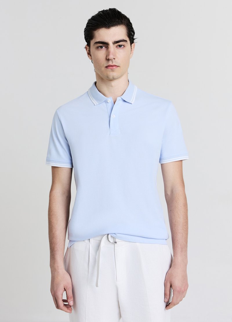 Calliope PROFILI - Polo - celeste melange