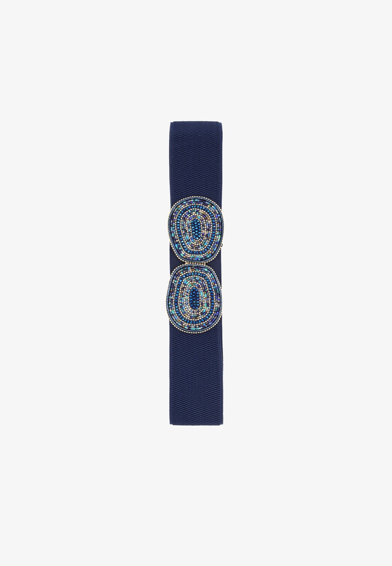 QUEEN HELENA Cintura Elastica Donna Con Fibbia A Strass, Fina, 70 Cm, Collezione SS25, CI022-13