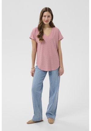 Cream CRMIANNA POINTELLE - Navadna majica - burnished lilac