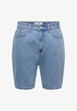 Only & Sons, JEANS-SHORTS ONSFADE MID RISE GERADE GESCHNITTEN SHORTS - Denimové šortky - light medium blue denim