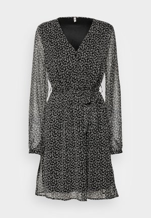 JDYBERRY LIFE DRESS - Day dress - black/creme
