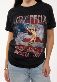 Paradiso Clothing LED ZEPPELIN STARS N STRIPES USA - Print T-shirt - black