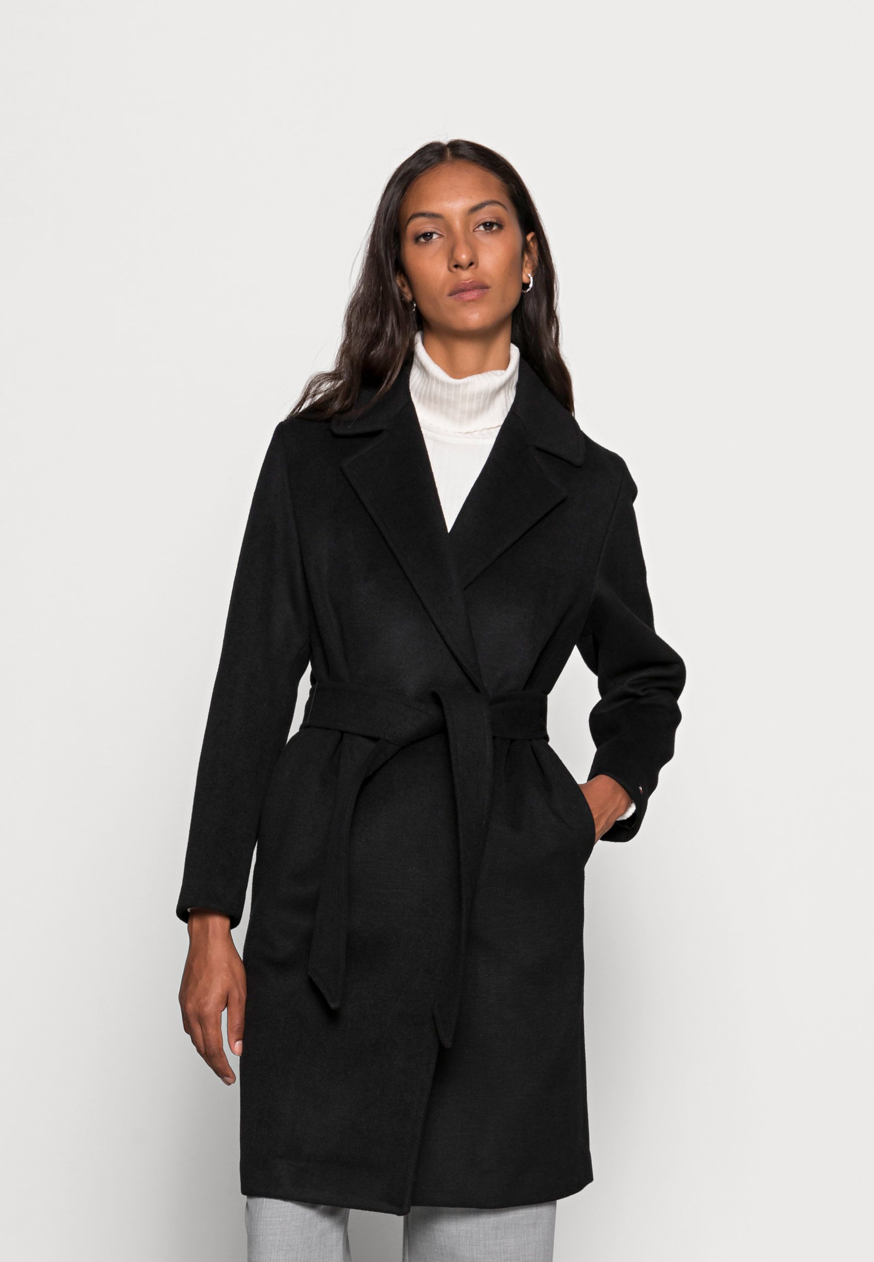 tommy hilfiger classic wool blend coat