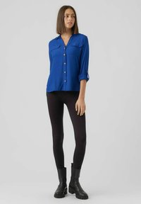 Vero Moda VMBUMPY L/S NEW NOOS - Button-down blouse - sodalite blue