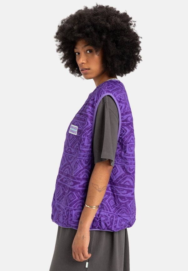 REVERSIBLE - Waistcoat - purple3