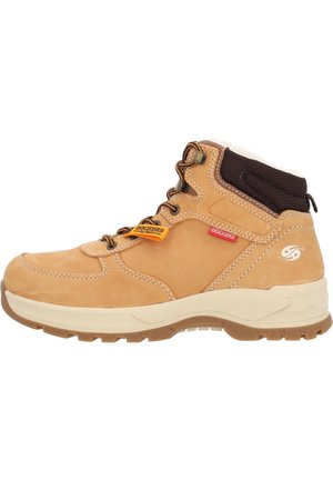 Lace-up ankle boots - golden tan