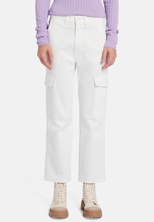 CARGO LOGAN - Straight leg jeans - white