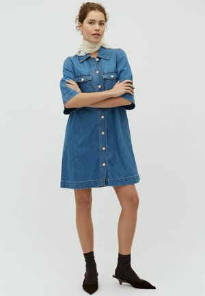 MIRA - Jeanskleid - mid vintage blue