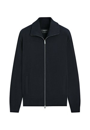 Massimo Dutti, Cardigan - mottled dark blue