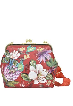 HANDPAINTED - Umhängetasche - crimson garden