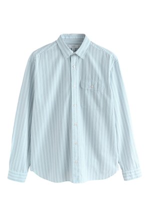 Next, REGULAR FIT - STRIPE SEERSUCKER LONG SLEEVE - Overhemd - blue