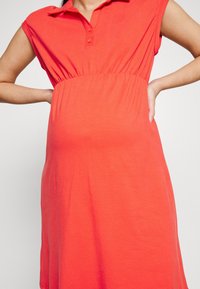 Esprit Maternity DRESS NURSING SHORT SLEEVE - Φόρεμα πουκάμισο - red