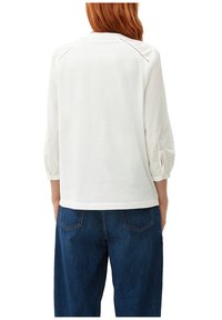 s.Oliver LONGSLEEVE MIT SPITZEN-DETAILS - Blouse - ecru
