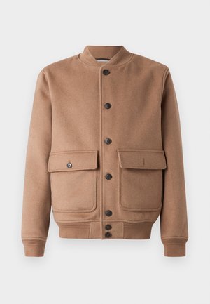 Hackett London Bomber bunda - camel beige
