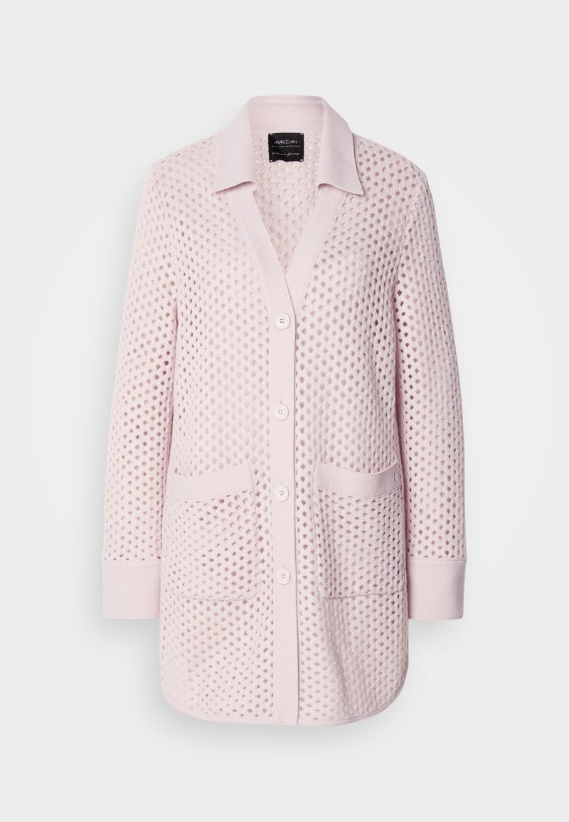 Cardigan Sport Marc Cain Rose Nu - Laine, Soie, Cachemire, Taille N3, Occasion Très Bon état