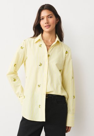 Next Skjortebluser - yellow/white stripe banana